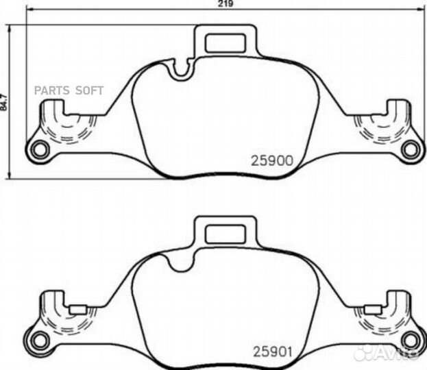 Brembo P06107 Колодки торм.пер