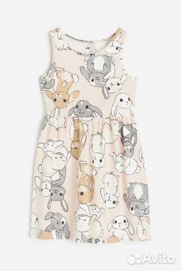 Платье сарафан H&M с зайками для девочки