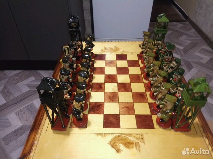 Шахматы, стол - ручная работа