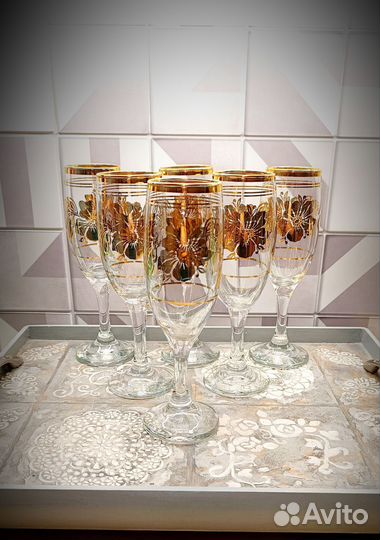 Фужеры бокалы для шампанского Турция