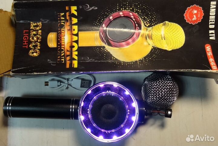 WS-668 Bluetooth караоке микрофон бу почти новый