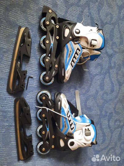 Коньки-ролики 2 в 1