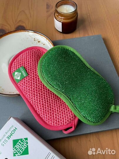 Губка для мытья посуды гринвей