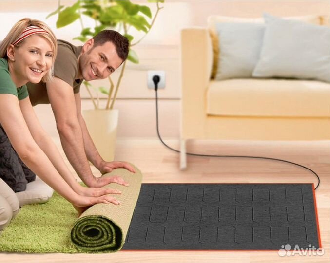 Мобильный Теплый пол под ковер Теплолюкс 200х140см