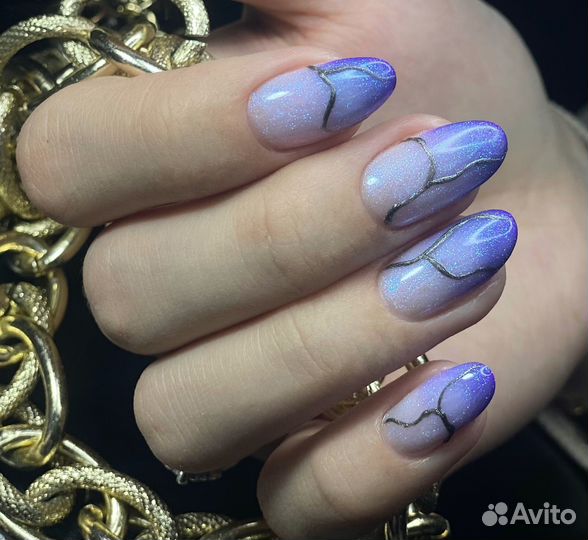 Кератиновое наращивание ногтей,маникюр,гель-лак