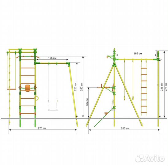 Детский спортивный комплекс уличный новый