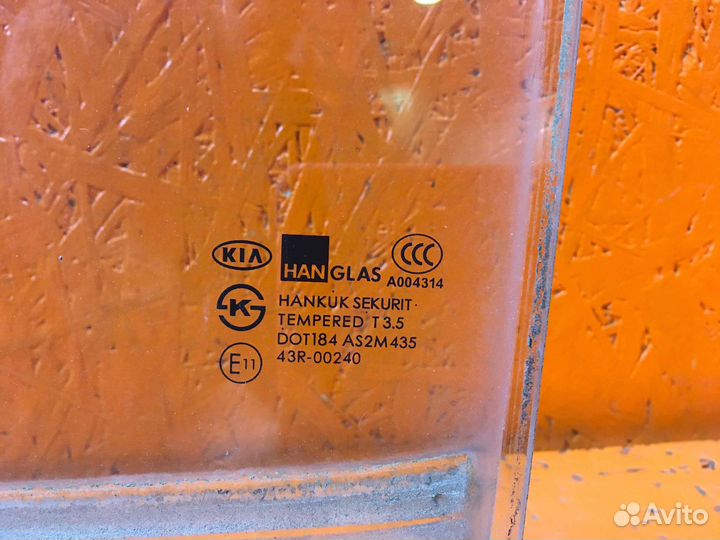 Стекло двери задней левой Kia Sorento