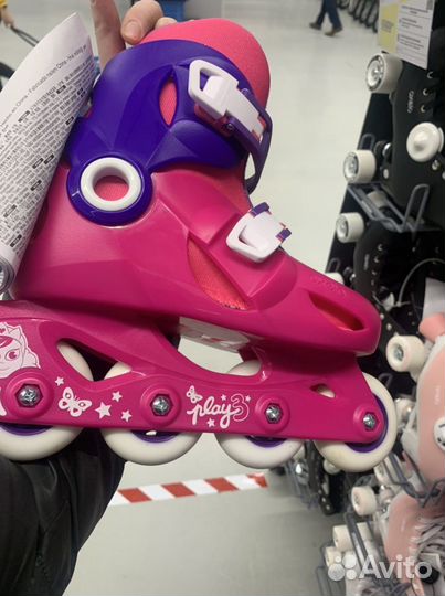 Детские ролики play3 розовые oxelo