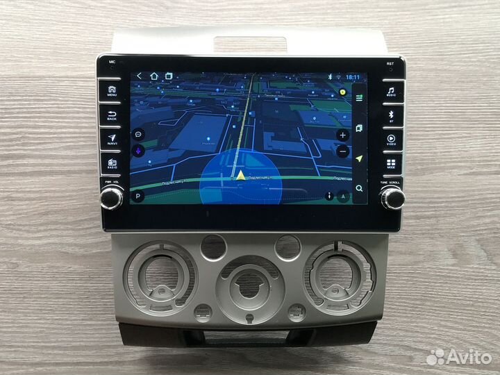 Магнитола Mazda BT-50 + физические кнопки