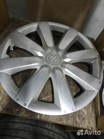 Штампованные диски r16 с колпаками от suzuki