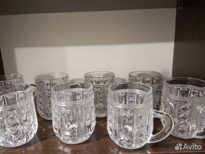 Хрусталь: вазы,стаканы, кружки
