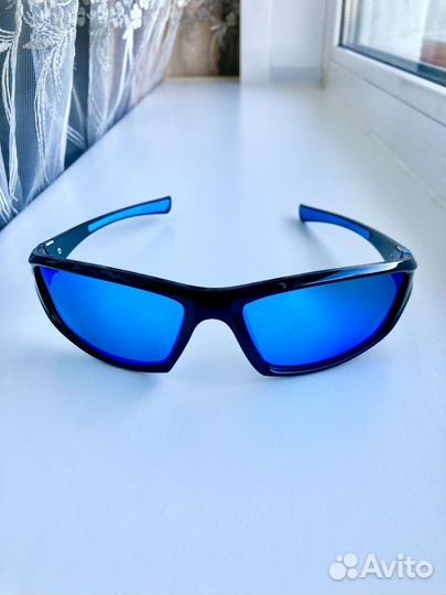 Очки чëрно-синие поляризационные спортивные
