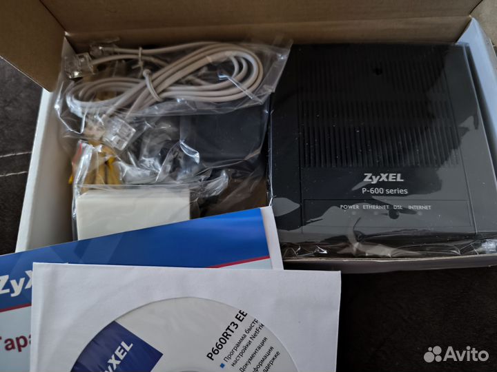Модем Zyxel P660RT3 EE adsl2+ с портом Ethernet