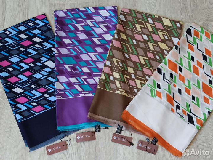 Платок Loro Piana шелковый 4 цвета