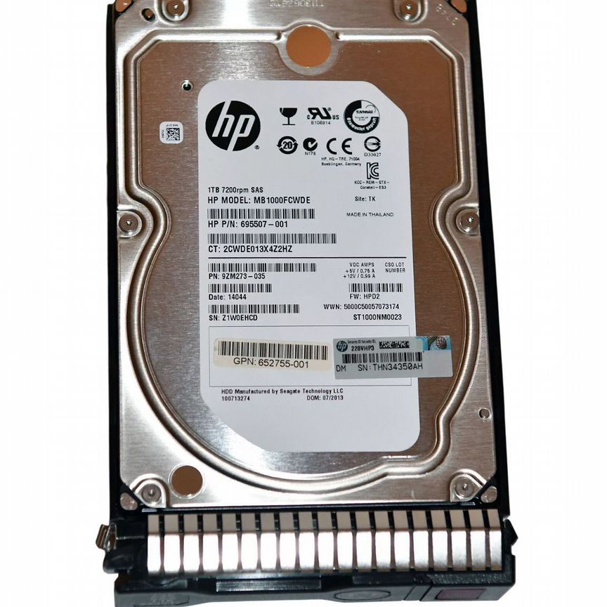 [653947-001] Жесткий Диск Hp 1tb Sas 3,5" Hdd 653947-001