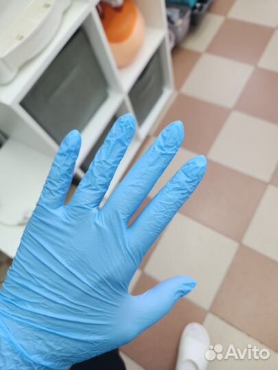 Перчатки одноразовые нитриловые