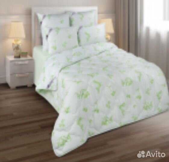 Одеяло бамбуковое волокно, ткань пресс-сатин