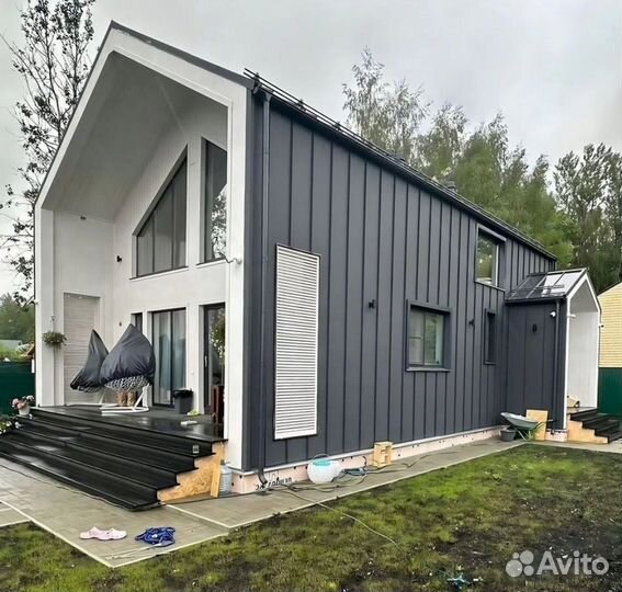 Барнхаус с террасой под ключ