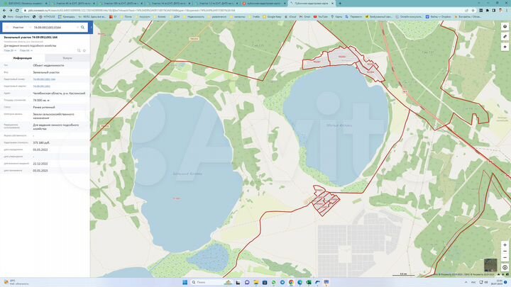 Участок 81,4 га (СНТ, ДНП)