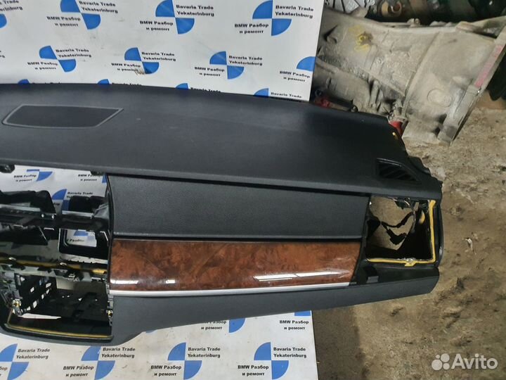 Облицовка панели приборов торпедо bmw x5 e70