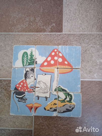 Кубики деревянные СССР