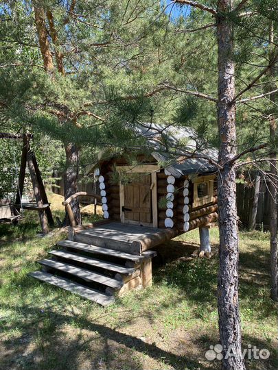 Детский игровой домик из дерева