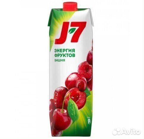 Сок Джей Севен J-7 Вишня 1л