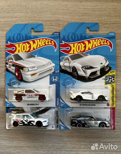 Hot Wheels JDM Honda STH, Toyota Supra, Civic