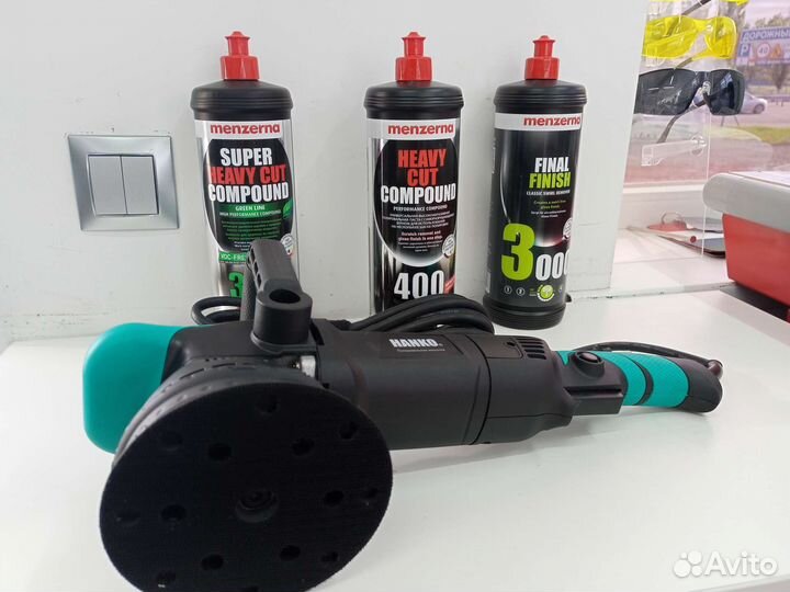 Электрическая полировальная машинка hanko 125мм