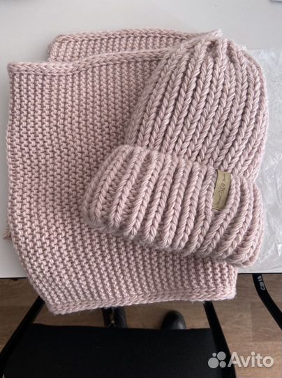 Женский набор, шапка+хомут