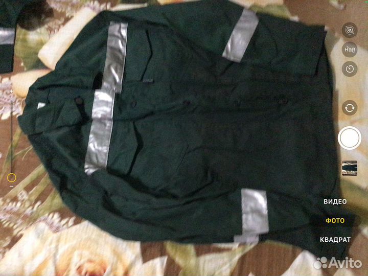 Рабочий костюм и шапка зимняя