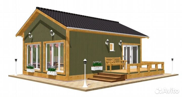 Дом бк 112 (6х8м)