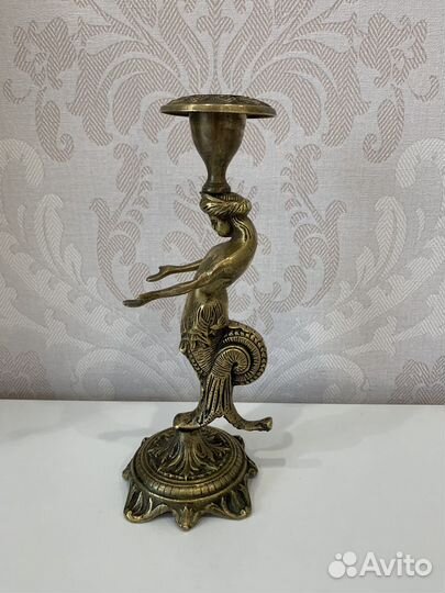 Подсвечник антикварный Нимфа