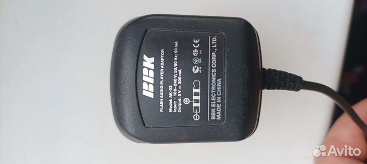 Блок питание bbk ak-03, 5v, 300мА