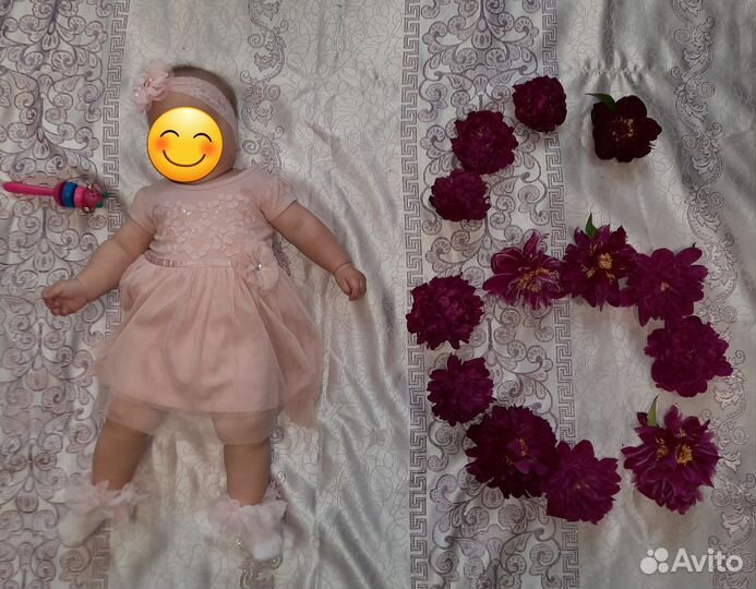 Платье для девочки 68 74