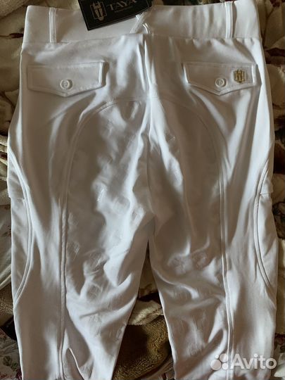 Конные бриджи белые