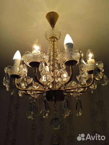 Люстра хрустальная богемия чехия