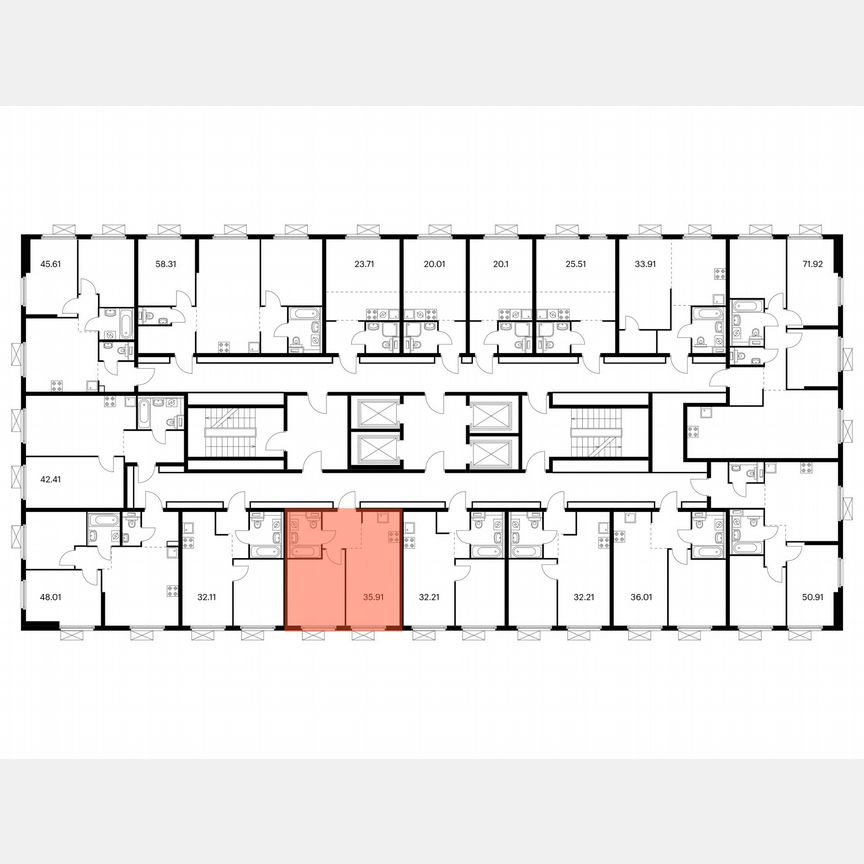 1-к. квартира, 35,9 м², 35/38 эт.