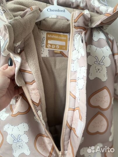 Зимний комбинезон для девочки 80 размер