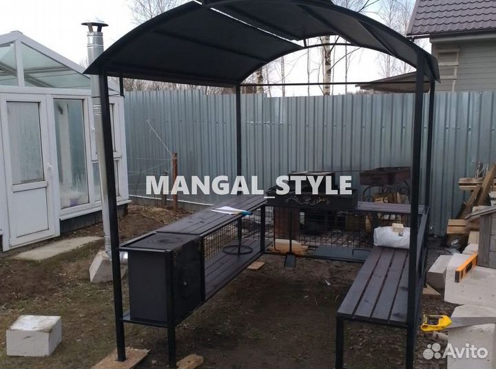 Беседка с мангалом