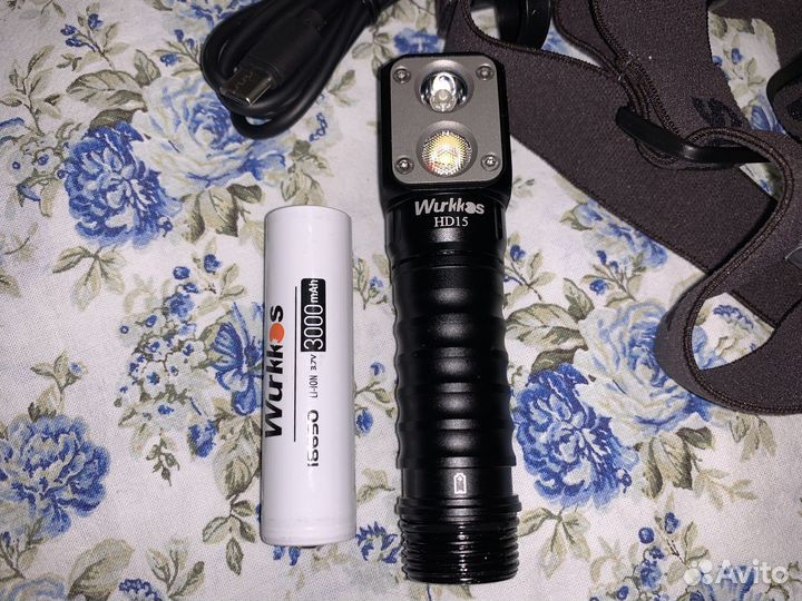 Фонарь Wurkkos HD15 (5000K) с акб