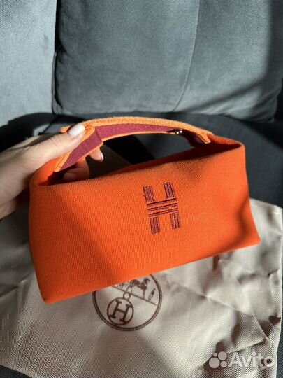 Сумка косметичка hermes