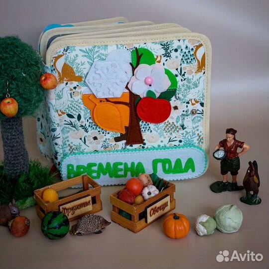 Развивающая книга из фетра 