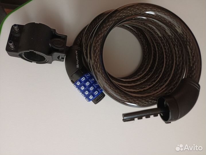 Вело-мото замок, трос