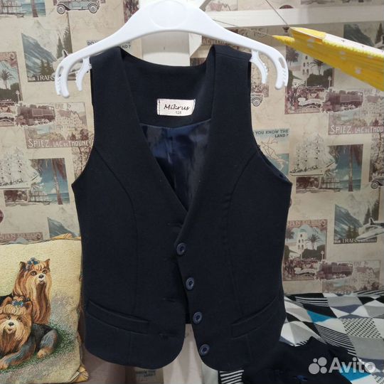 Жилетка для девочки школьная 128