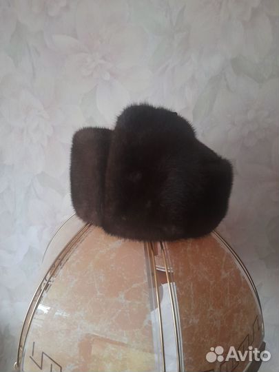 Норковая шапка мужская ушанка