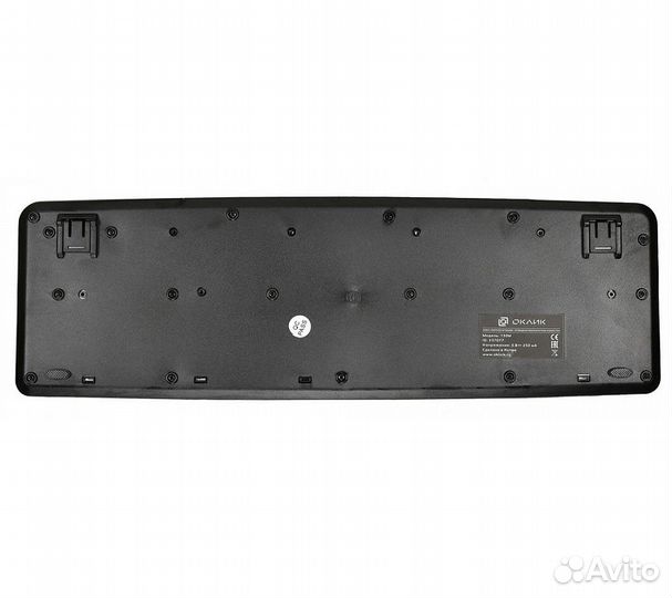 Клавиатура Оклик 130M, черный