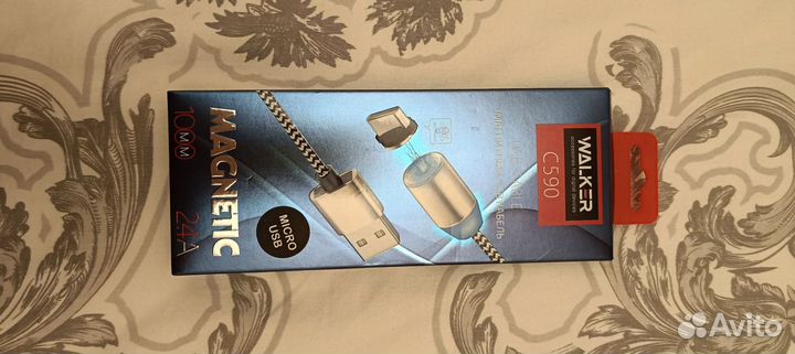 Магнитный USB кабель с индикатором до 2.4 А