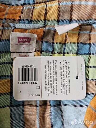 Рубашка Levi's 195730162 новая оригинал