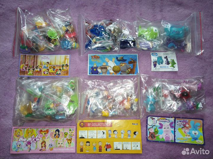 Много серий киндеров